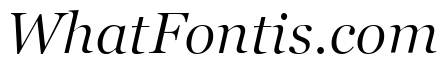 SD Georgia Light Demo Italic