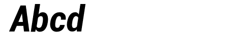 Roboto Bold Condensed Italic
