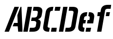 Aero Matics Stencil Italic