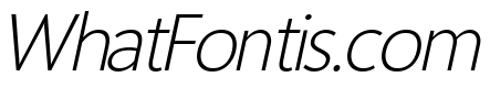 Homizio Nova Light Italic