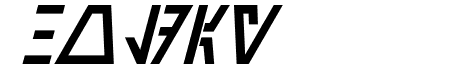 Aurebesh Cantina Bold Italic