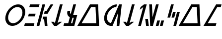 Aurebesh Cantina Italic