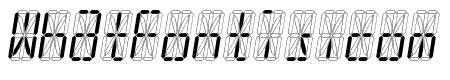 LED 16 Segment Italic