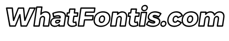 Trueno ExtraBold Outline Italic
