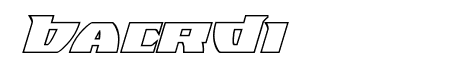 Black Bishop Outline Italic