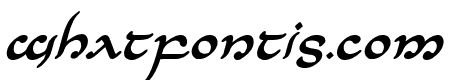 Half-Elven Bold Italic