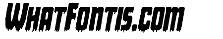 Deathblood Condensed Italic