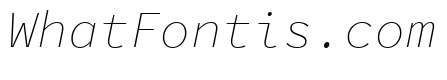Source Code Pro ExtraLight Italic