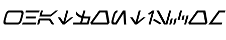 Aurebesh Italic