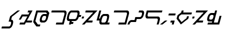 Modern Destronic Italic