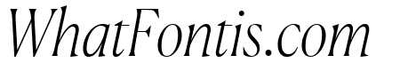 Canela ThinItalic Reduced