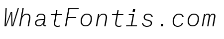 AtlasTypewriter ThinItalic Reduced