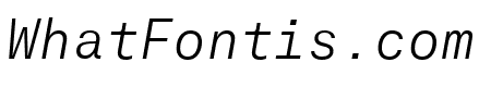 AtlasTypewriter LightItalic Reduced