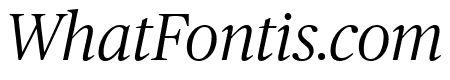 PublicoHeadline LightItalic Reduced