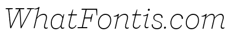 Shift ExtralightItalic