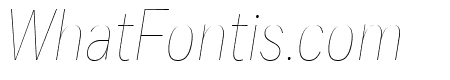 FortCond ThinItalic