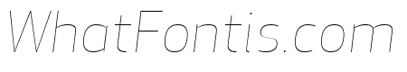 ApexSans ExtralightItalic