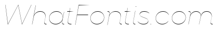 SharpSansNo1 HairlineItalic