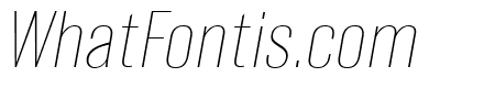 GrotzecCondensed ThinItalic