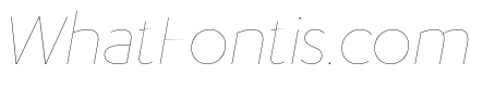 Karbon HairlineItalic