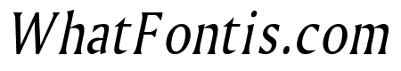 Ameretto Condensed Italic