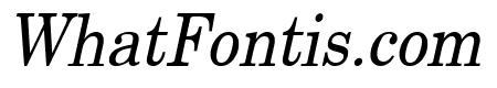 New Boston Condensed Italic