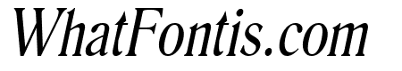 Roomy Condensed Italic