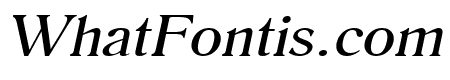 Roomy Wide Italic
