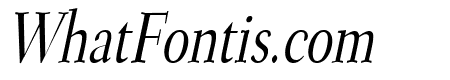Transit Condensed Italic