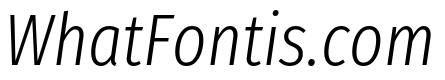 Fira Sans Extra Condensed Light Italic