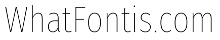 Fira Sans Extra Condensed Thin