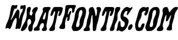 Black Gunk Staggered Italic