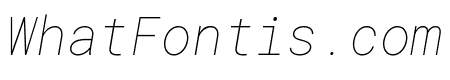 Roboto Mono Thin Italic