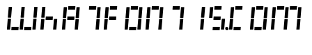 LED Digital 7 Italic