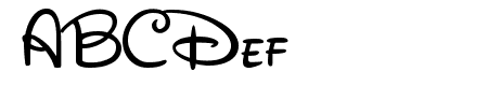 New Walt Disney Font Regular