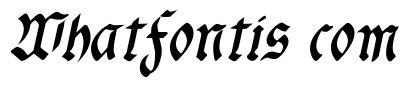 fracta Condensed Bold Italic