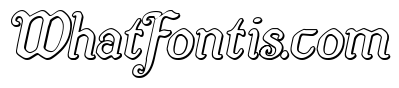Quill Sword Outline Italic