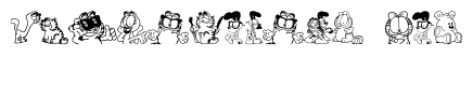 Garfield Hates Mondays Loves Fonts