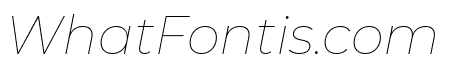 Montserrat Thin Italic