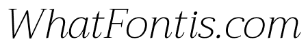 Trirong ExtraLight Italic