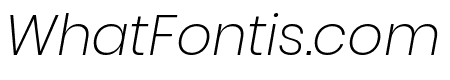 Poppins ExtraLight Italic
