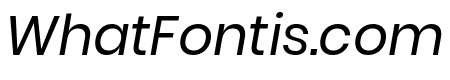 Poppins Italic
