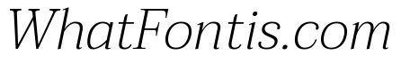 Taviraj ExtraLight Italic