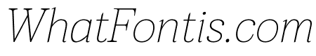 Taviraj Thin Italic
