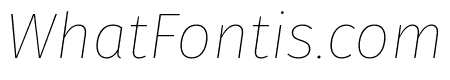 Fira Sans Thin Italic
