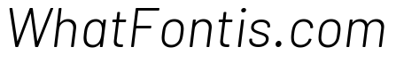 Barlow Light Italic