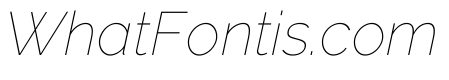 Raleway Thin Italic