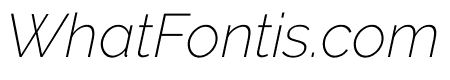 Raleway ExtraLight Italic