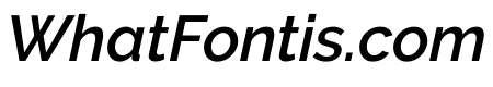 Raleway SemiBold Italic