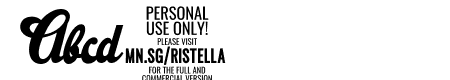 Ristella PERSONAL USE ONLY